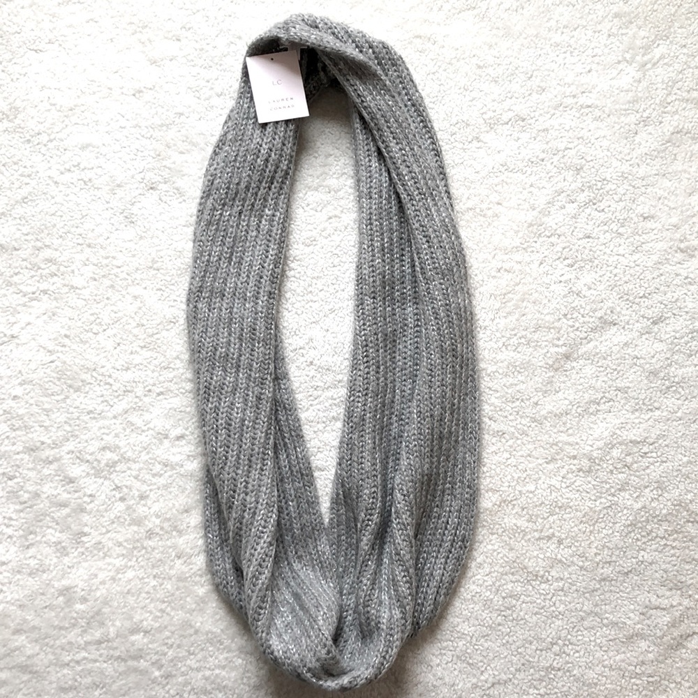 NWT Lauren Conrad Gray Infinity Scarf